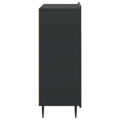 vidaXL Sideboard with Drawer Black 66 x 34.5 x 92 cm Engineered Wood