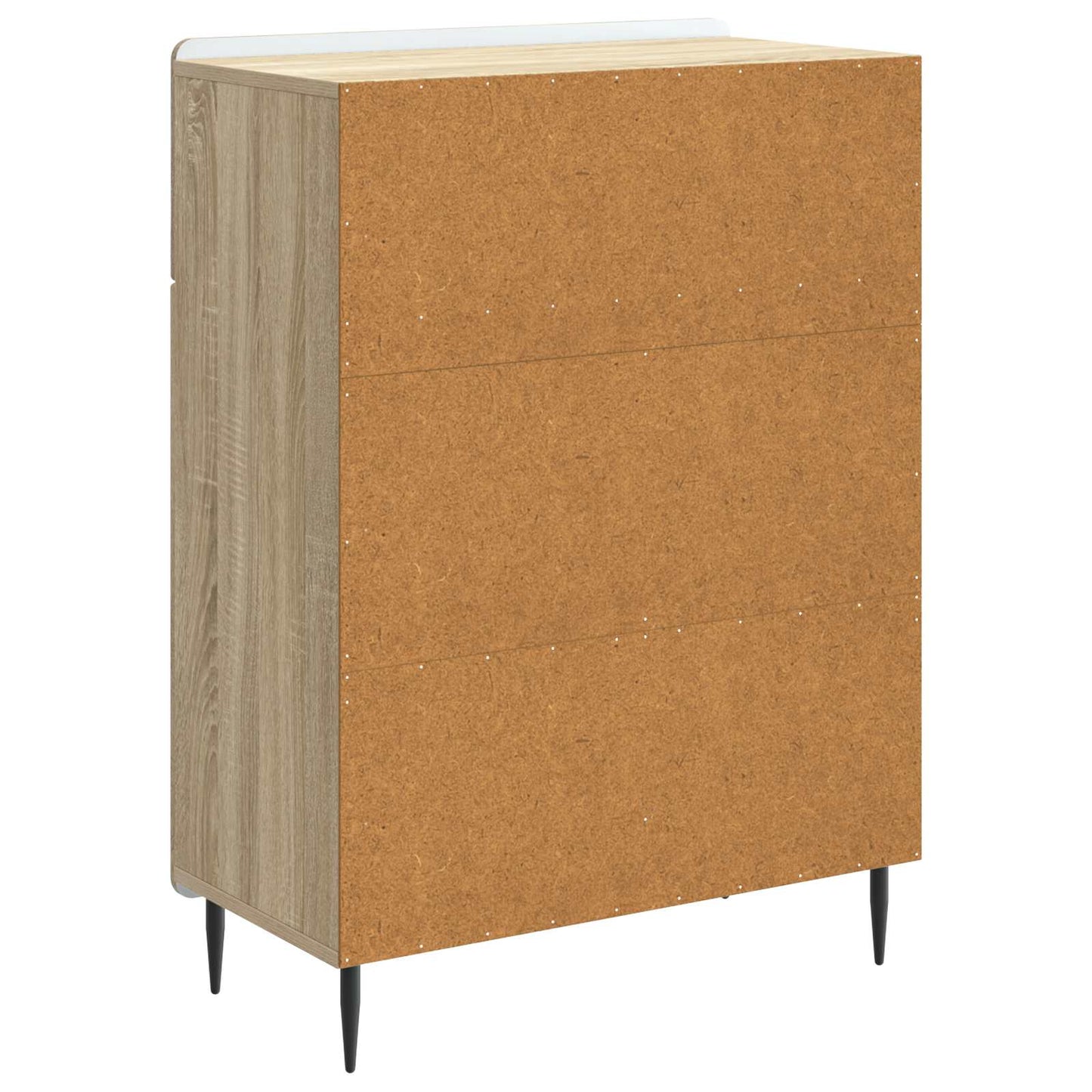 vidaXL Sideboard Sonoma Oak 66 x 34.5 x 92 cm Engineered Wood
