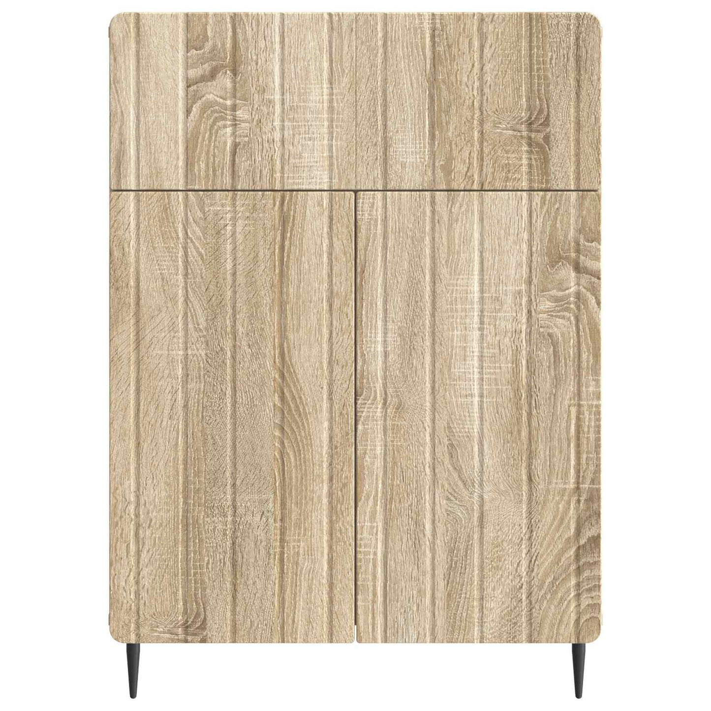 vidaXL Sideboard Sonoma Oak 66 x 34.5 x 92 cm Engineered Wood
