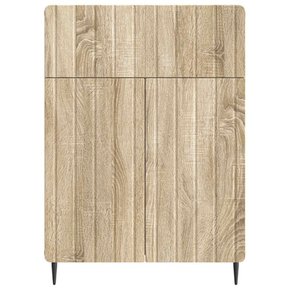 vidaXL Sideboard Sonoma Oak 66 x 34.5 x 92 cm Engineered Wood