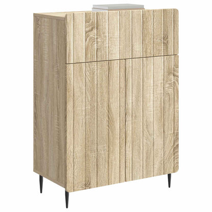 vidaXL Sideboard Sonoma Oak 66 x 34.5 x 92 cm Engineered Wood