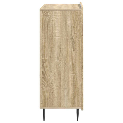 vidaXL Sideboard Sonoma Oak 66 x 34.5 x 92 cm Engineered Wood