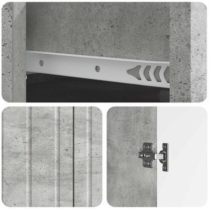 vidaXL Sideboard Concrete Grey 66 x 34.5 x 92 cm Engineered Wood
