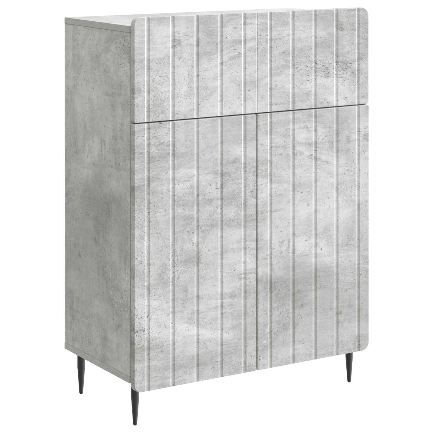 vidaXL Sideboard Concrete Grey 66 x 34.5 x 92 cm Engineered Wood