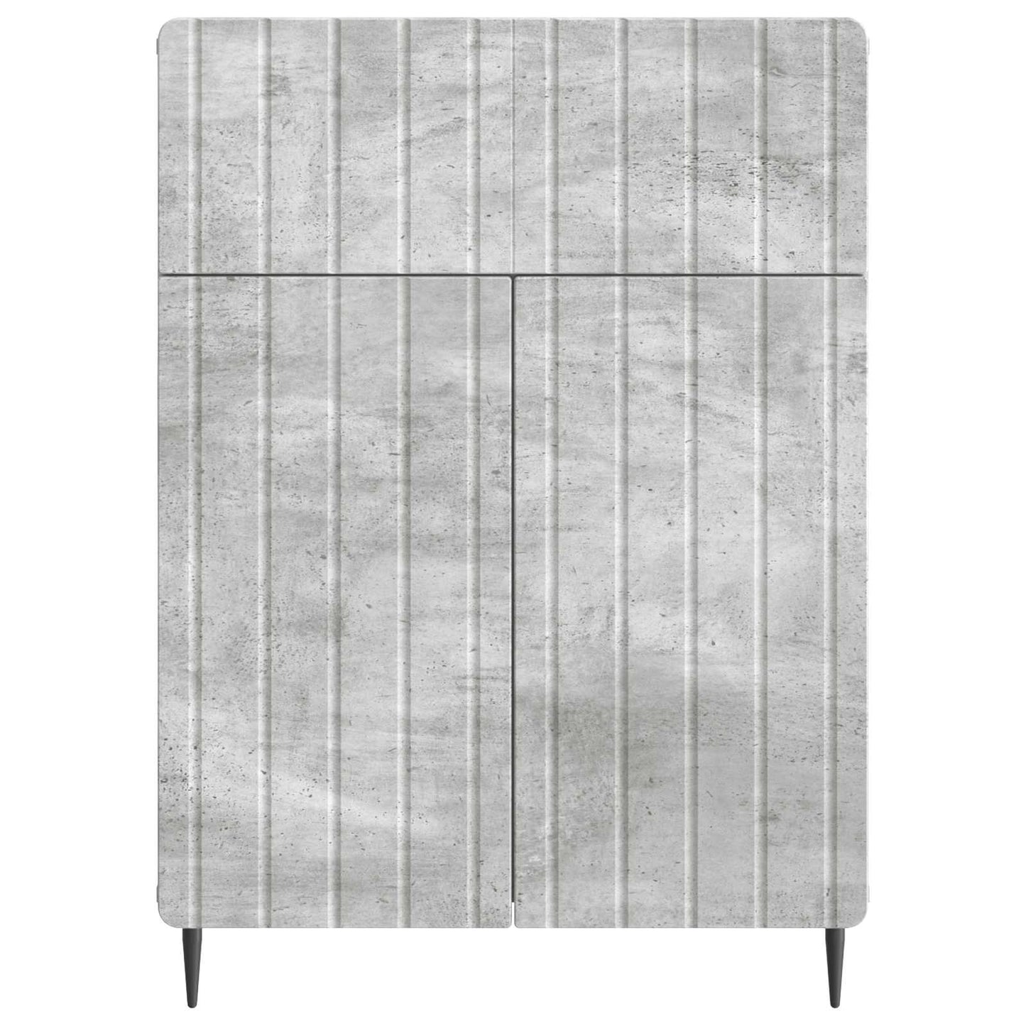 vidaXL Sideboard Concrete Grey 66 x 34.5 x 92 cm Engineered Wood