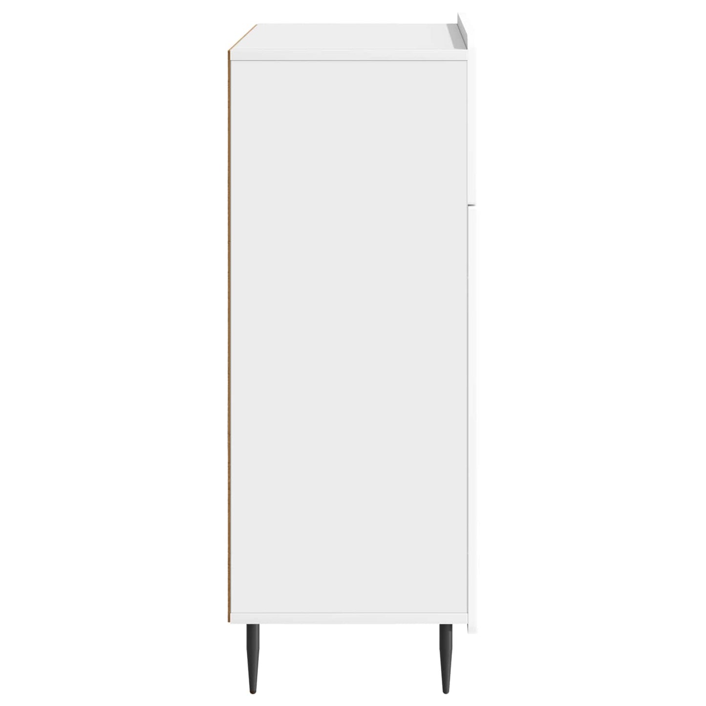 vidaXL Sideboard High Gloss White 66 x 34.5 x 92 cm Engineered Wood