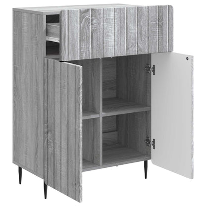 vidaXL Sideboard Grey Sonoma 66 x 34.5 x 92 cm Engineered Wood