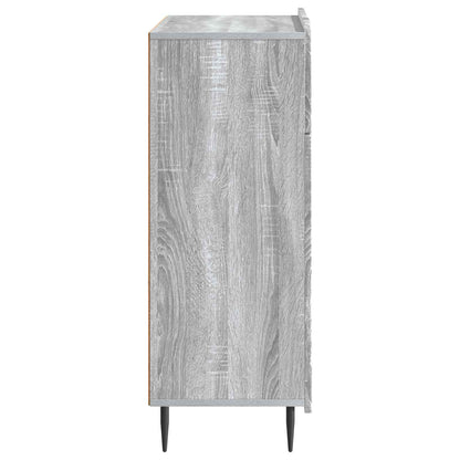 vidaXL Sideboard Grey Sonoma 66 x 34.5 x 92 cm Engineered Wood