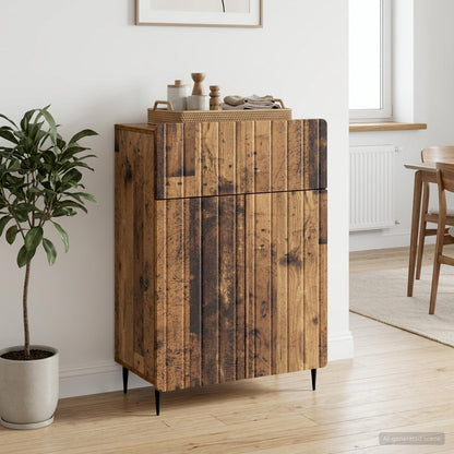 vidaXL Sideboard Old Wood 66 x 34.5 x 92 cm Engineered Wood