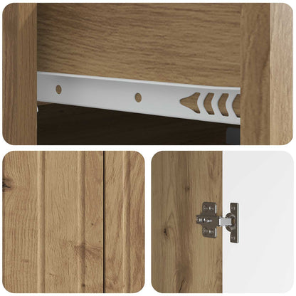 vidaXL Sideboard Artisan Oak 66 x 34.5 x 92 cm Engineered Wood
