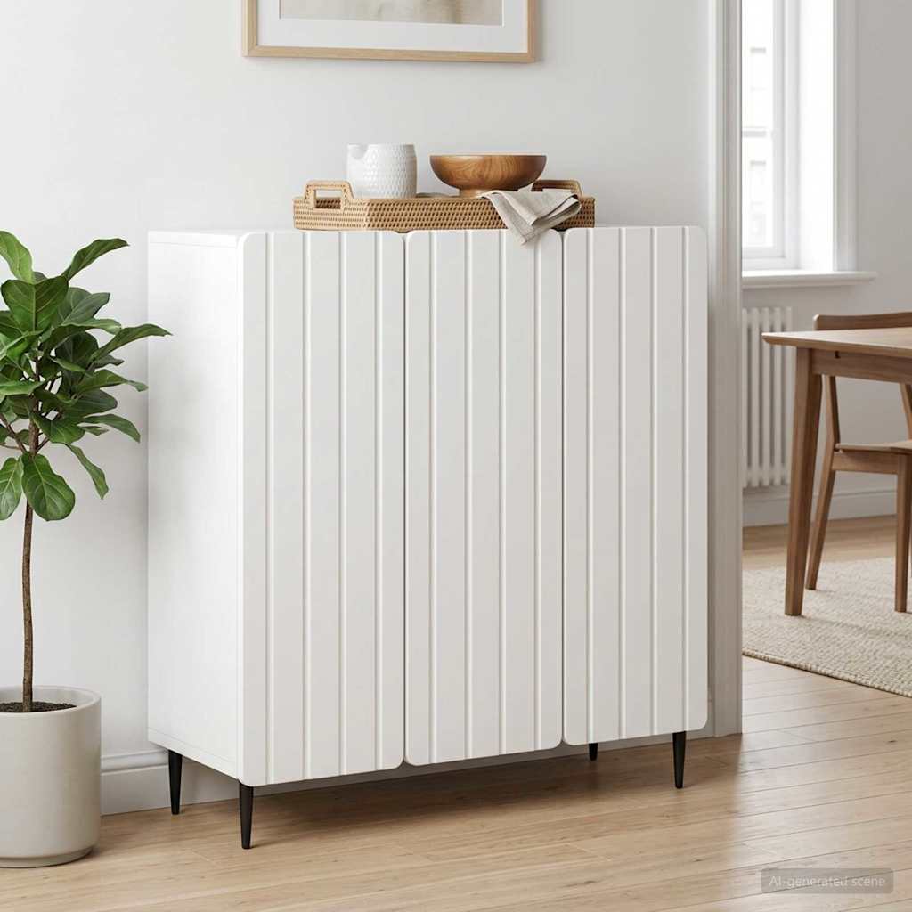 vidaXL Sideboard White 89 x 34.5 x 82 cm Engineered Wood