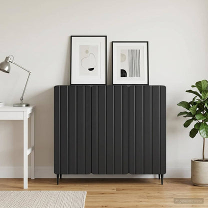vidaXL Sideboard Black 89 x 34.5 x 82 cm Engineered Wood
