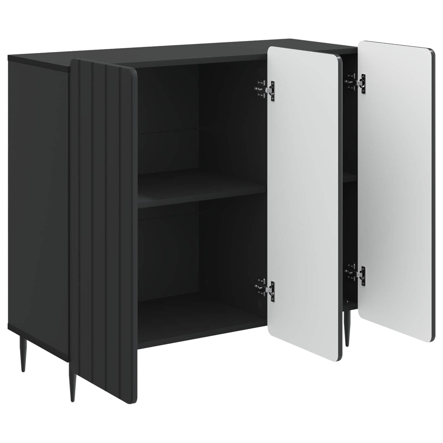 vidaXL Sideboard Black 89 x 34.5 x 82 cm Engineered Wood
