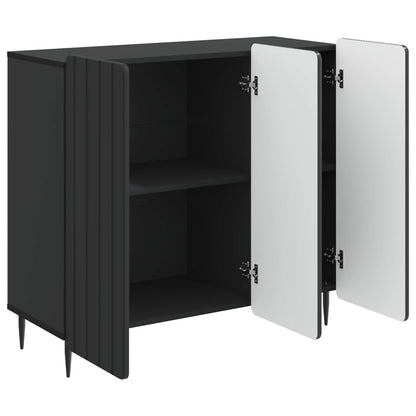 vidaXL Sideboard Black 89 x 34.5 x 82 cm Engineered Wood