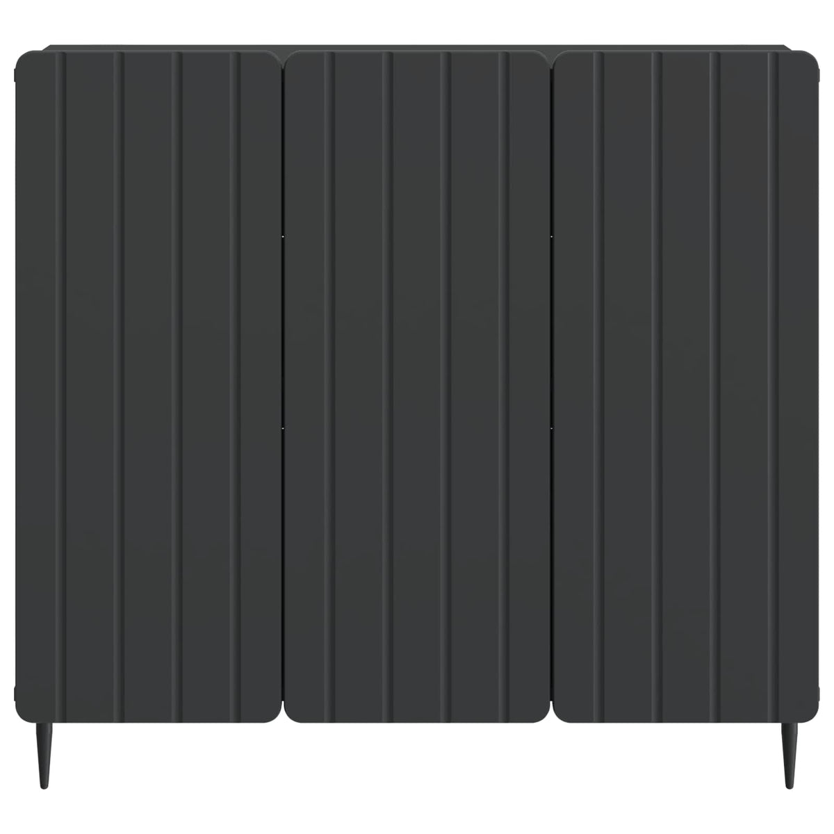 vidaXL Sideboard Black 89 x 34.5 x 82 cm Engineered Wood