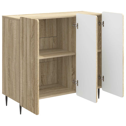 vidaXL Sideboard Sonoma Oak 89 x 34.5 x 82 cm Engineered Wood