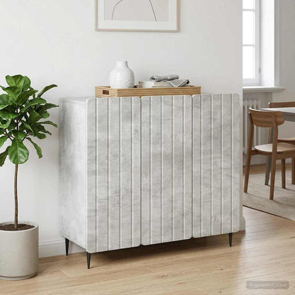 vidaXL Sideboard Concrete Grey 89 x 34.5 x 82 cm Engineered Wood