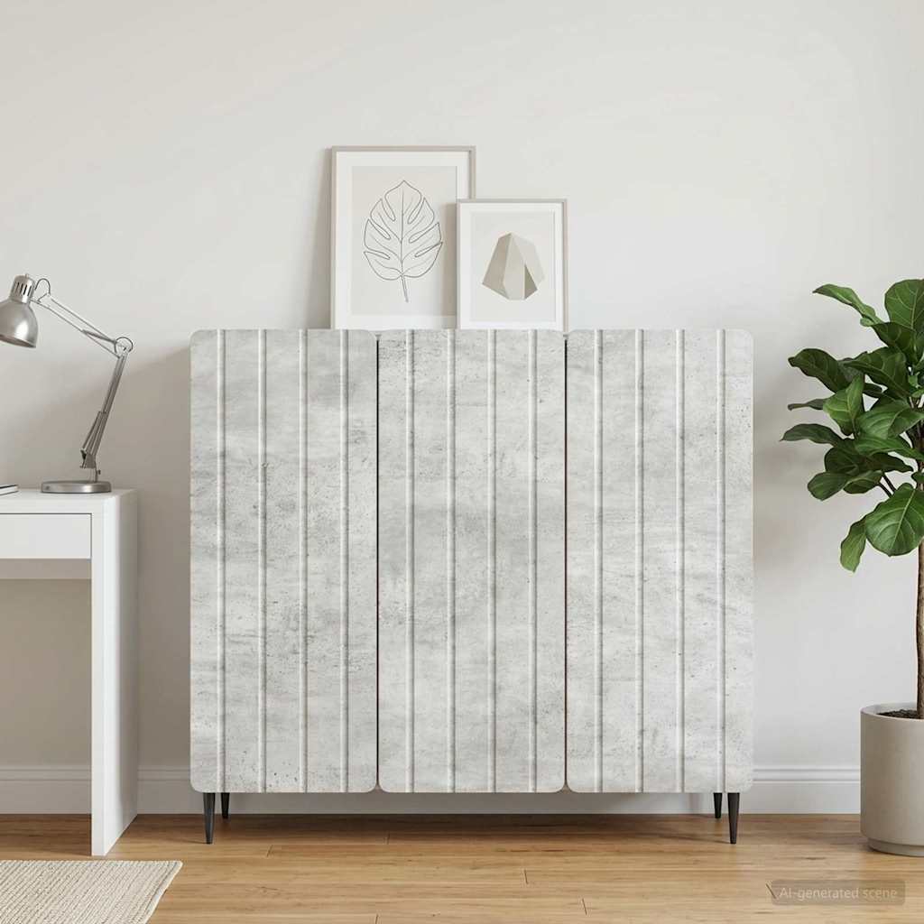 vidaXL Sideboard Concrete Grey 89 x 34.5 x 82 cm Engineered Wood