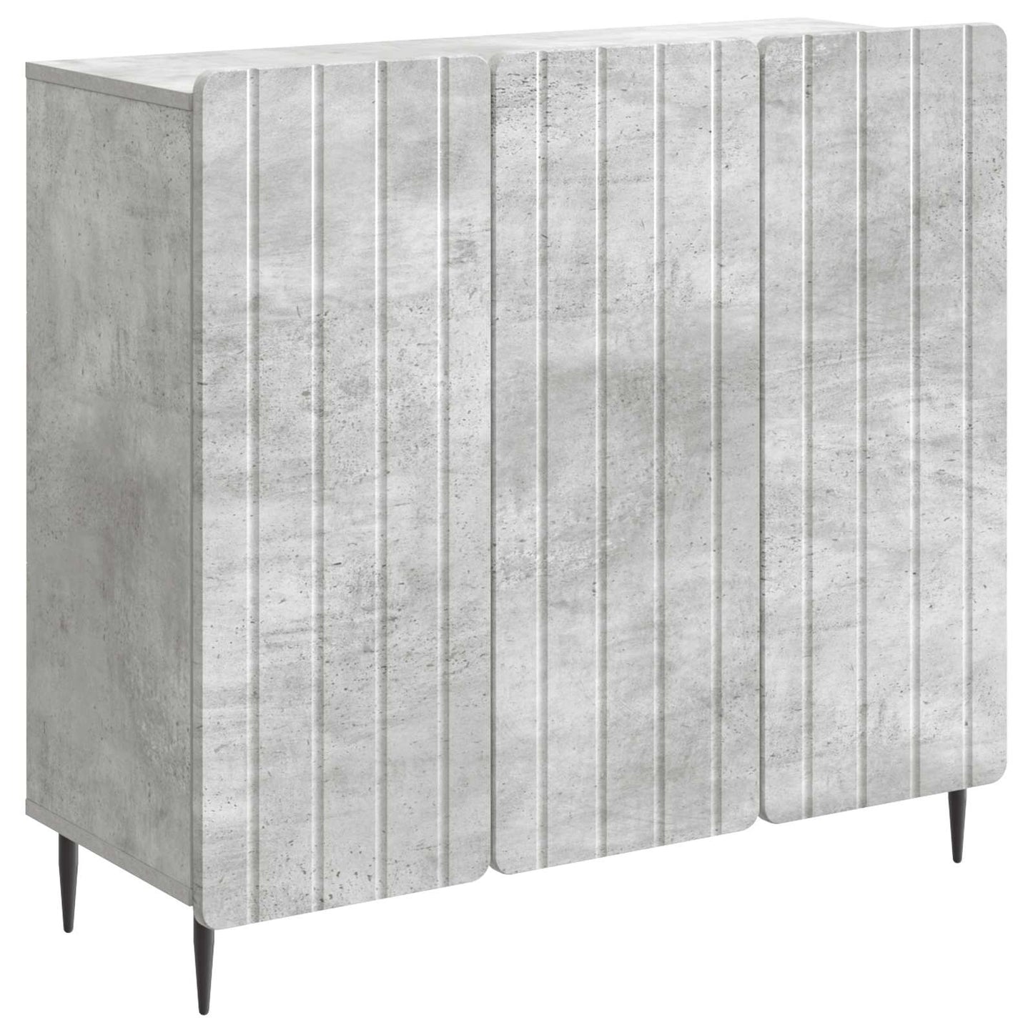 vidaXL Sideboard Concrete Grey 89 x 34.5 x 82 cm Engineered Wood