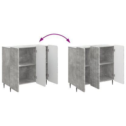 vidaXL Sideboard Concrete Grey 89 x 34.5 x 82 cm Engineered Wood