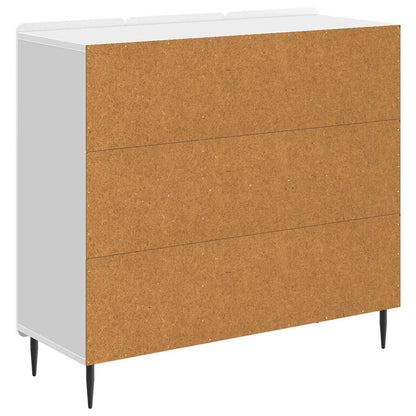 vidaXL Sideboard High Gloss White 89 x 34.5 x 82 cm Engineered Wood