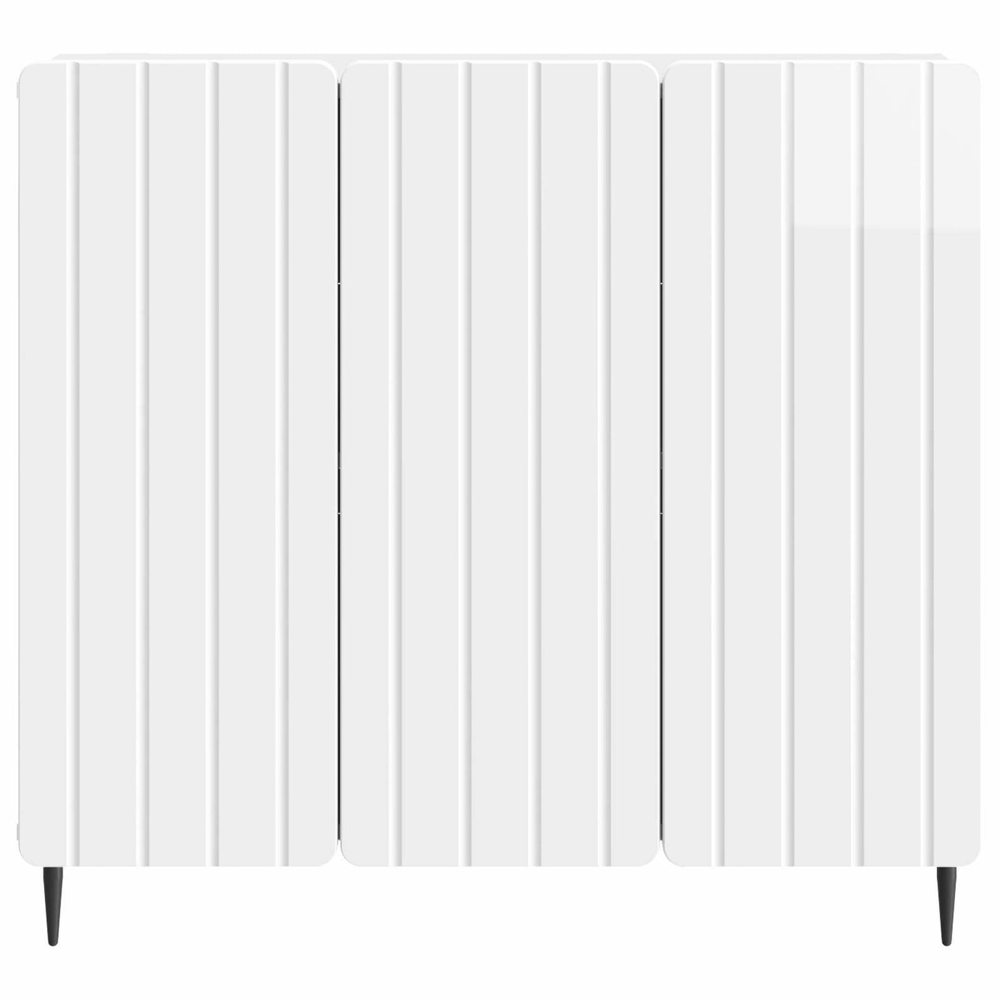 vidaXL Sideboard High Gloss White 89 x 34.5 x 82 cm Engineered Wood
