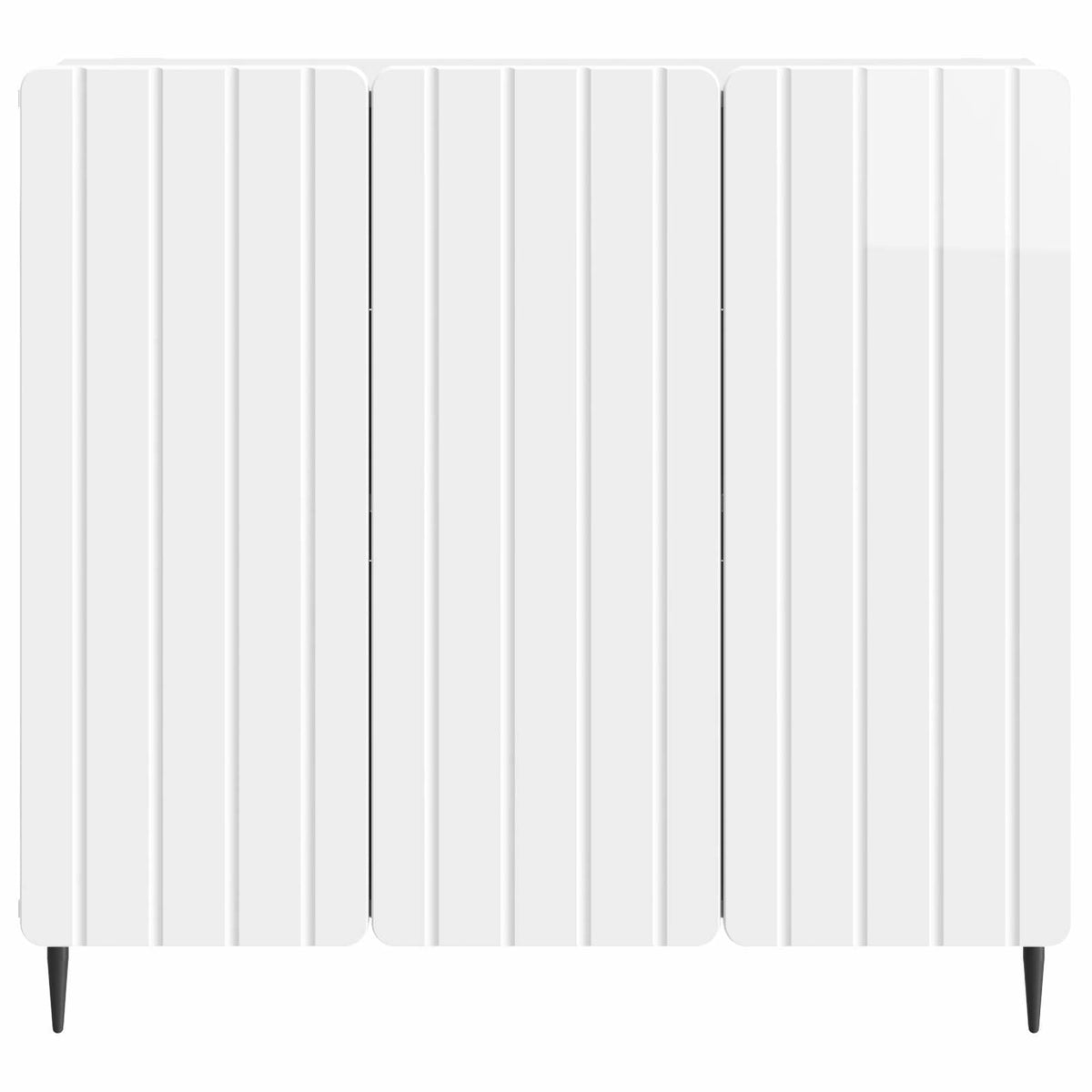vidaXL Sideboard High Gloss White 89 x 34.5 x 82 cm Engineered Wood