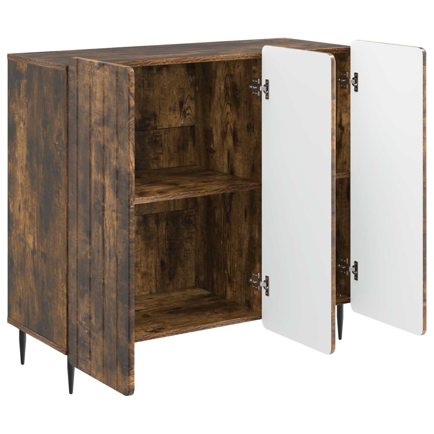 vidaXL Sideboard Smoked Oak 89 x 34.5 x 82 cm Engineered Wood