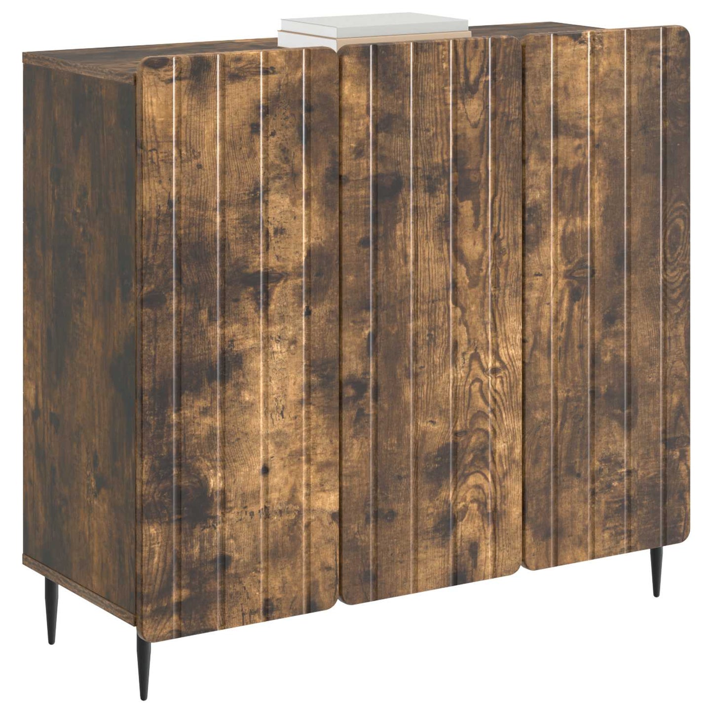 vidaXL Sideboard Smoked Oak 89 x 34.5 x 82 cm Engineered Wood