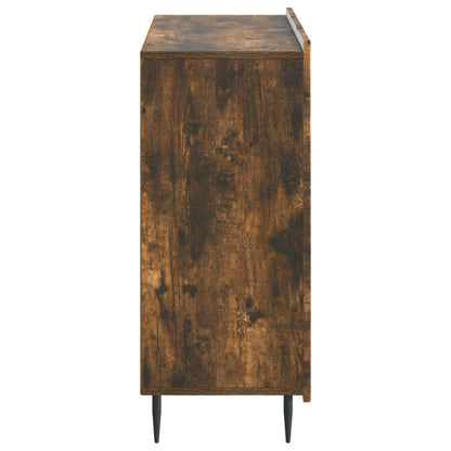 vidaXL Sideboard Smoked Oak 89 x 34.5 x 82 cm Engineered Wood