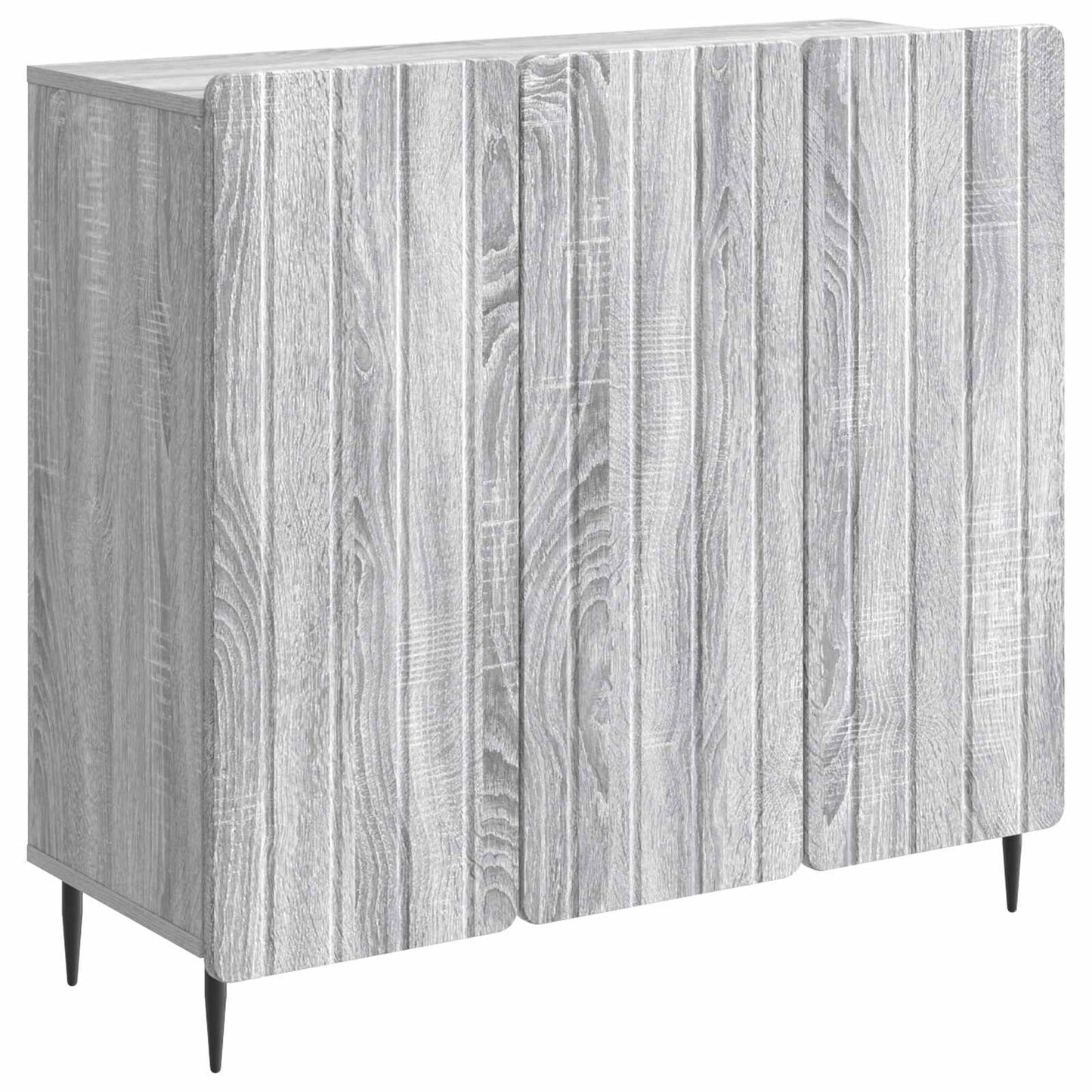 vidaXL Sideboard Grey Sonoma 89 x 34.5 x 82 cm Engineered Wood
