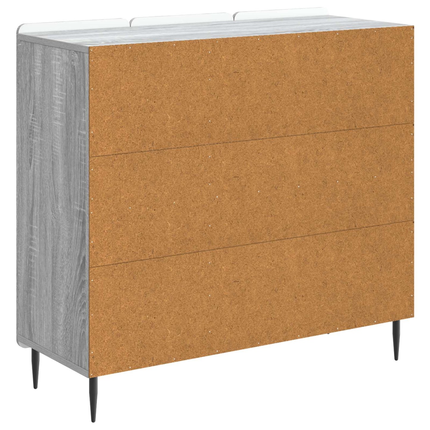 vidaXL Sideboard Grey Sonoma 89 x 34.5 x 82 cm Engineered Wood