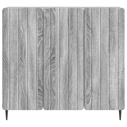 vidaXL Sideboard Grey Sonoma 89 x 34.5 x 82 cm Engineered Wood
