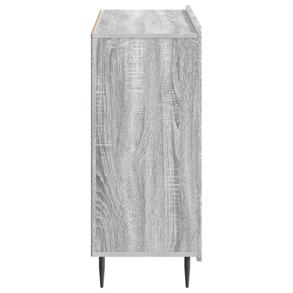 vidaXL Sideboard Grey Sonoma 89 x 34.5 x 82 cm Engineered Wood