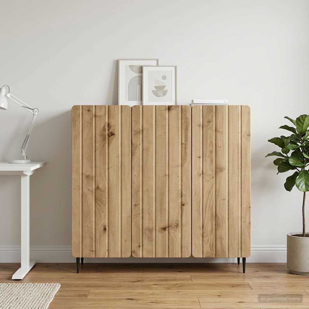 vidaXL Sideboard Artisan Oak 89 x 34.5 x 82 cm Engineered Wood