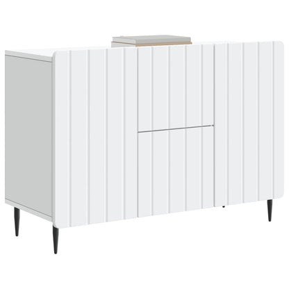 vidaXL Sideboard with Drawer White 89 x 34.5 x 62 cm Engineered Wood