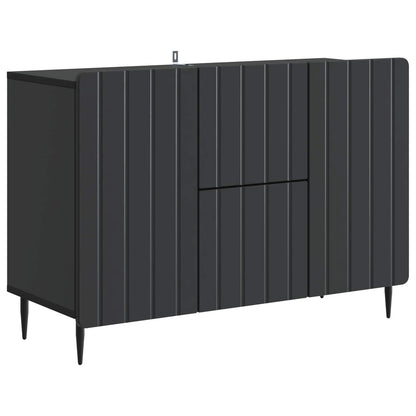vidaXL Sideboard with Drawer Black 89 x 34.5 x 62 cm Engineered Wood