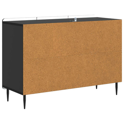 vidaXL Sideboard with Drawer Black 89 x 34.5 x 62 cm Engineered Wood