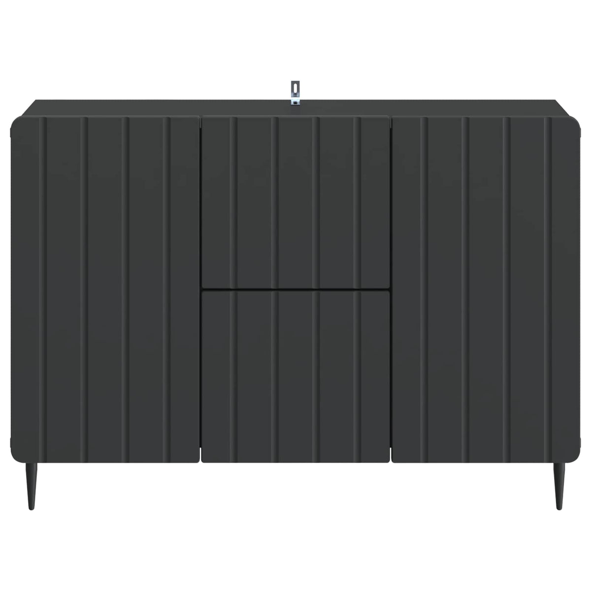 vidaXL Sideboard with Drawer Black 89 x 34.5 x 62 cm Engineered Wood