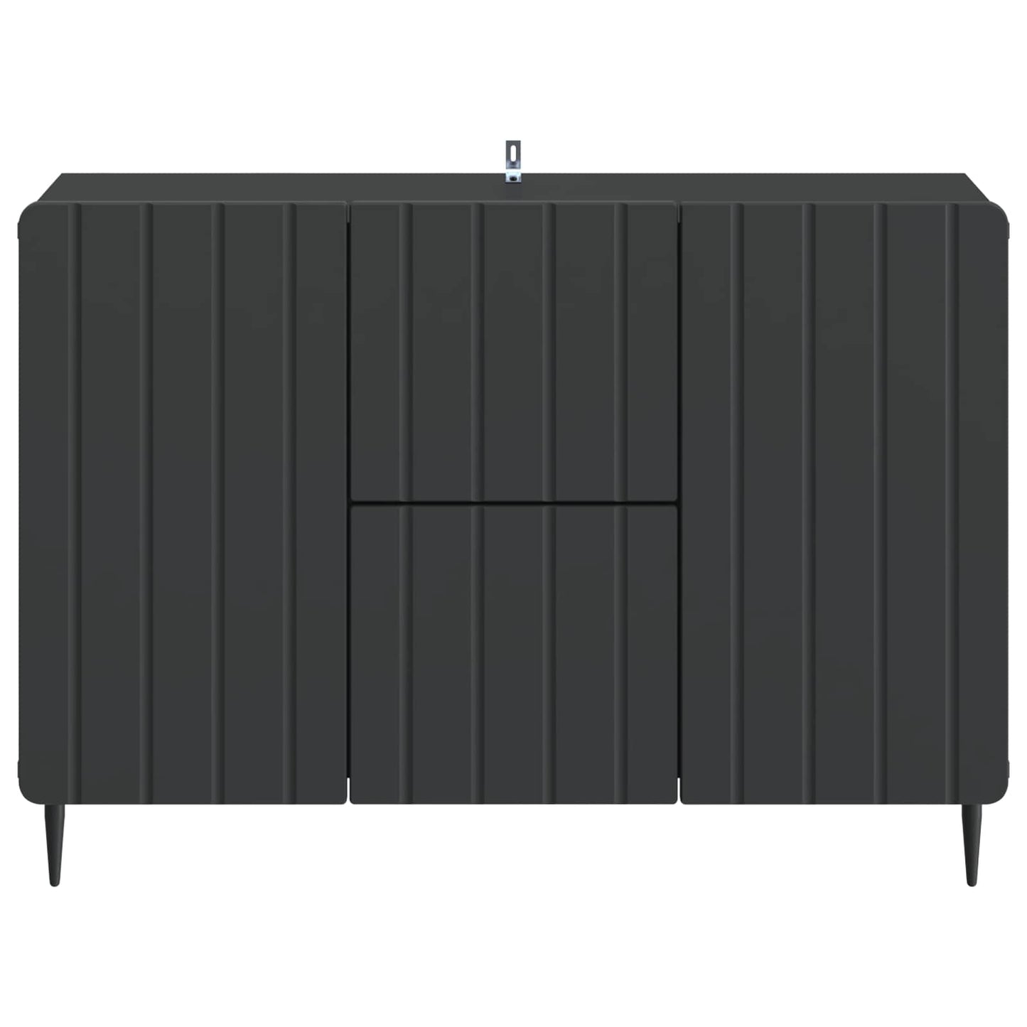 vidaXL Sideboard with Drawer Black 89 x 34.5 x 62 cm Engineered Wood