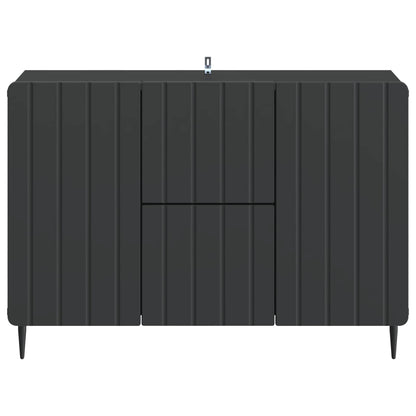 vidaXL Sideboard with Drawer Black 89 x 34.5 x 62 cm Engineered Wood