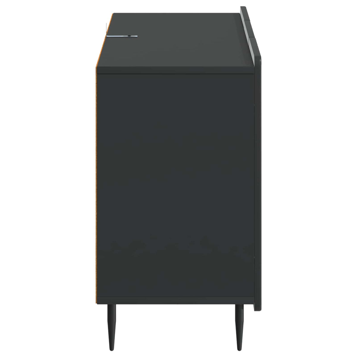 vidaXL Sideboard with Drawer Black 89 x 34.5 x 62 cm Engineered Wood