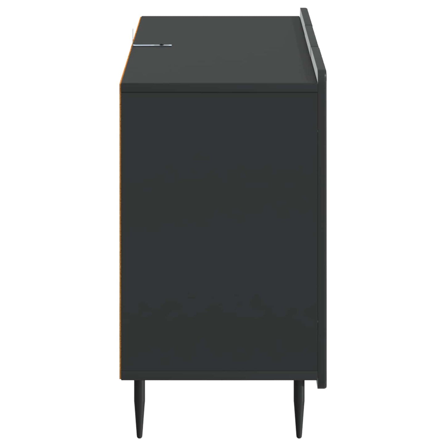 vidaXL Sideboard with Drawer Black 89 x 34.5 x 62 cm Engineered Wood