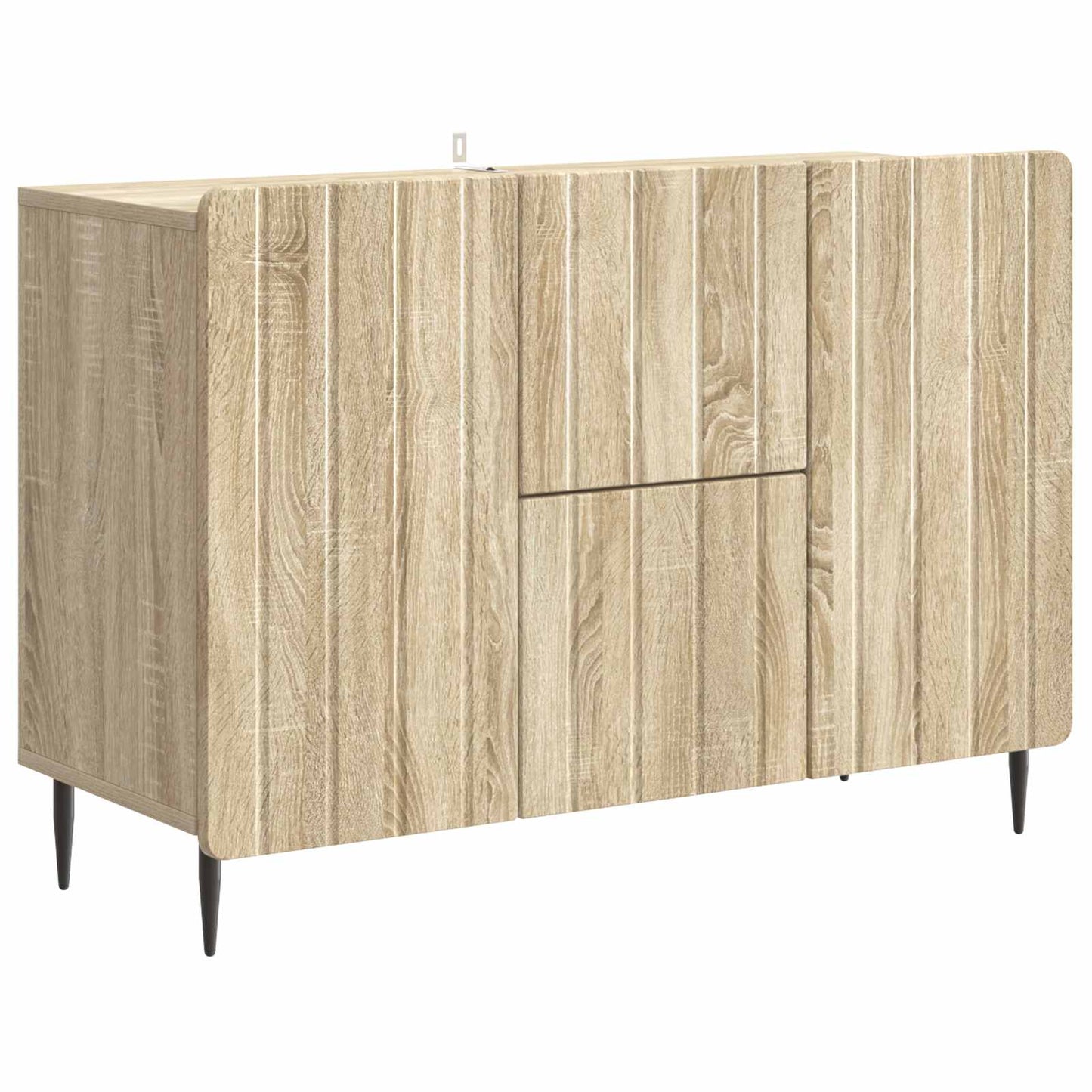 vidaXL Sideboard Sonoma Oak 89 x 34.5 x 62 cm Engineered Wood