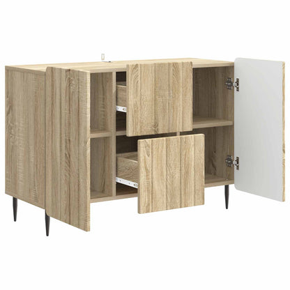 vidaXL Sideboard Sonoma Oak 89 x 34.5 x 62 cm Engineered Wood