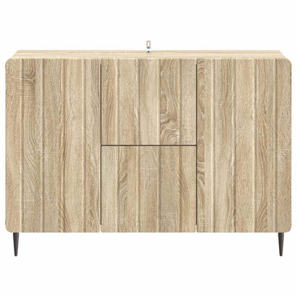 vidaXL Sideboard Sonoma Oak 89 x 34.5 x 62 cm Engineered Wood