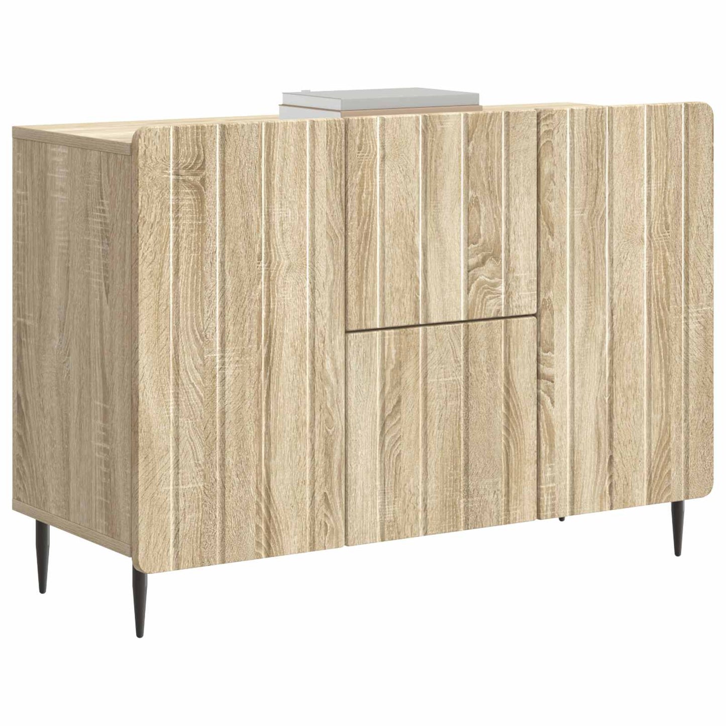 vidaXL Sideboard Sonoma Oak 89 x 34.5 x 62 cm Engineered Wood
