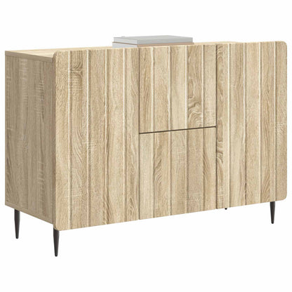 vidaXL Sideboard Sonoma Oak 89 x 34.5 x 62 cm Engineered Wood