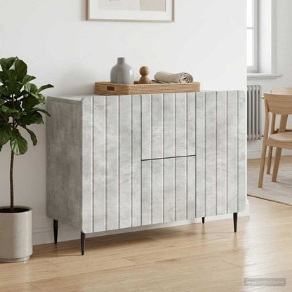 vidaXL Sideboard Concrete Grey 89 x 34.5 x 62 cm Engineered Wood