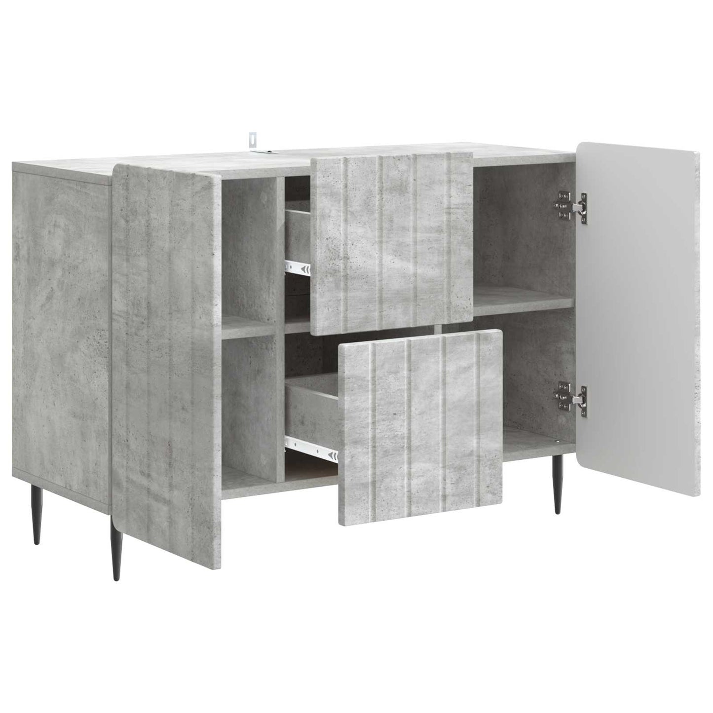 vidaXL Sideboard Concrete Grey 89 x 34.5 x 62 cm Engineered Wood
